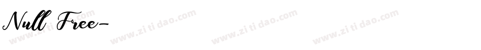 Null Free字体转换